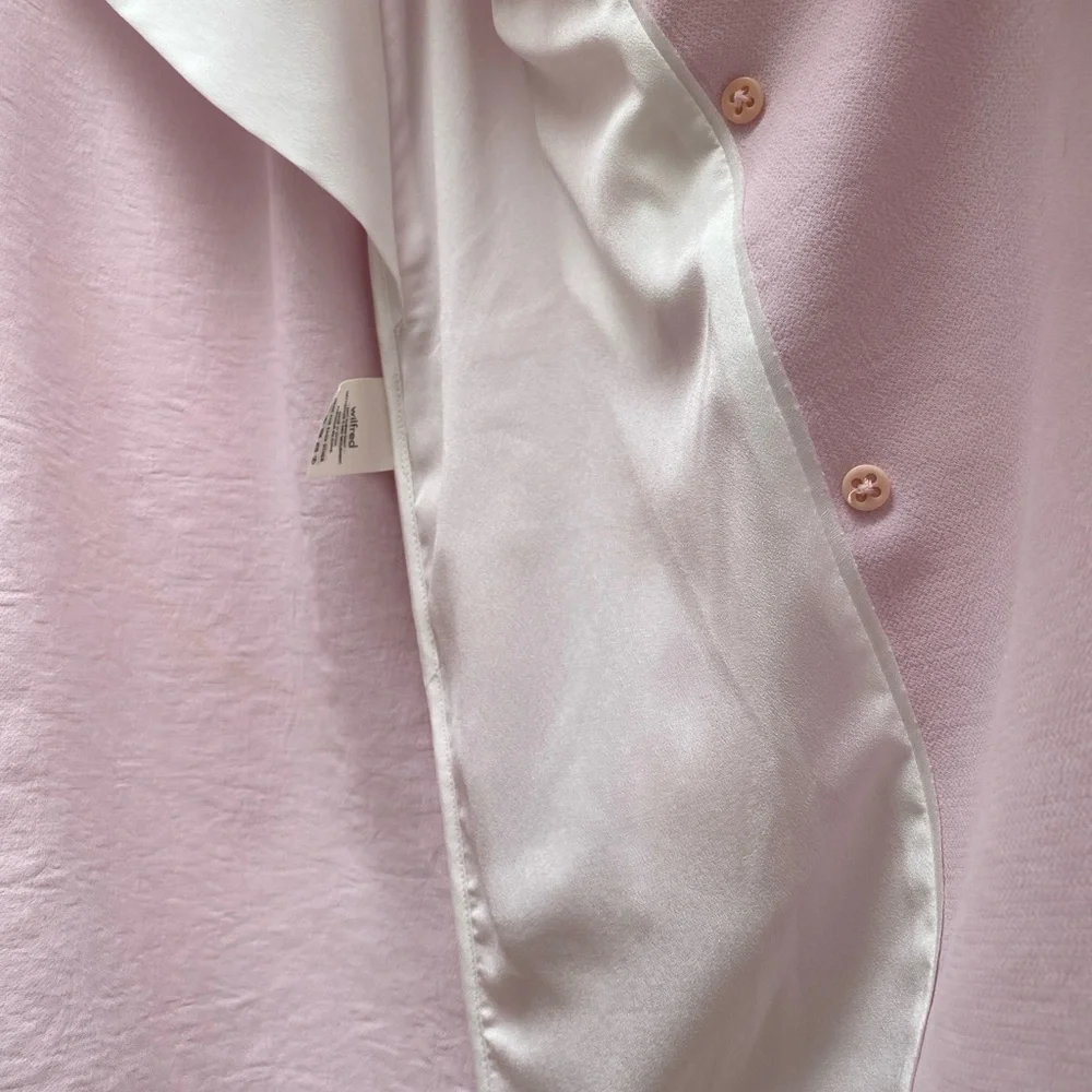 Aritzia - Wilfred Pink Double-Breasted Women's Blazer Dopamine Dressing - Picture 5 of 8